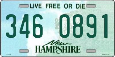 NH license plate 3460891