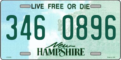 NH license plate 3460896