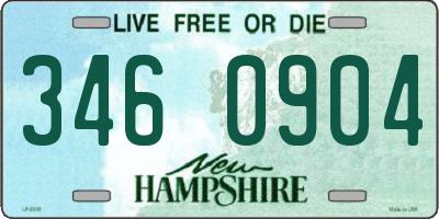 NH license plate 3460904
