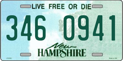 NH license plate 3460941