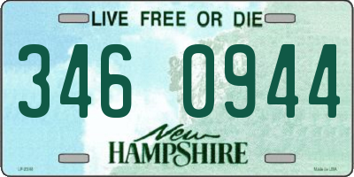 NH license plate 3460944