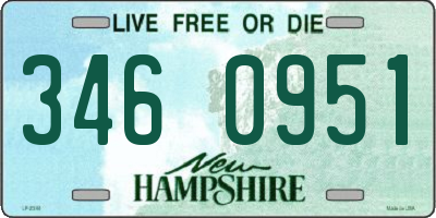 NH license plate 3460951