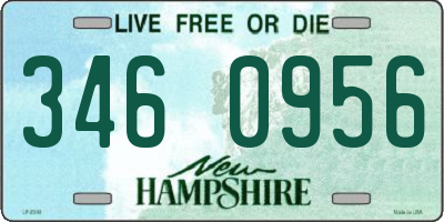 NH license plate 3460956