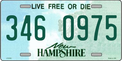 NH license plate 3460975