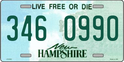 NH license plate 3460990