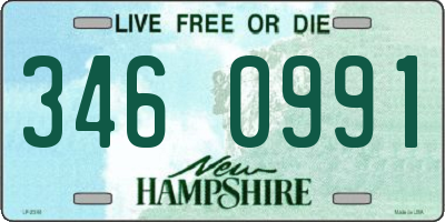 NH license plate 3460991