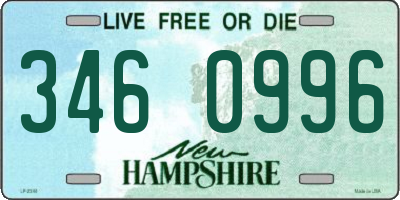 NH license plate 3460996