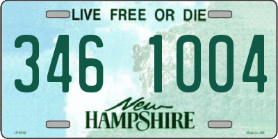 NH license plate 3461004