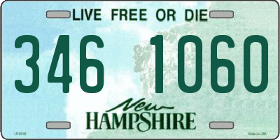 NH license plate 3461060