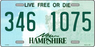 NH license plate 3461075