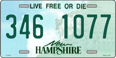 NH license plate 3461077