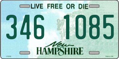 NH license plate 3461085
