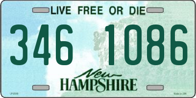 NH license plate 3461086