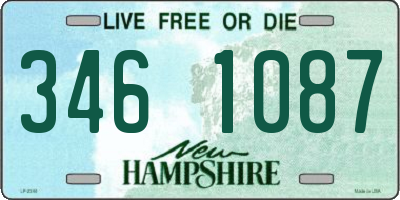NH license plate 3461087