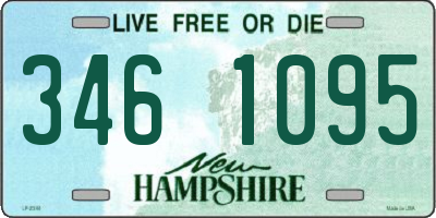 NH license plate 3461095