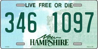 NH license plate 3461097