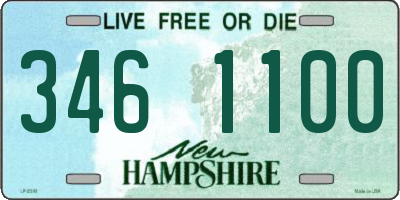 NH license plate 3461100