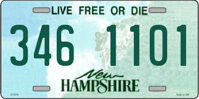 NH license plate 3461101