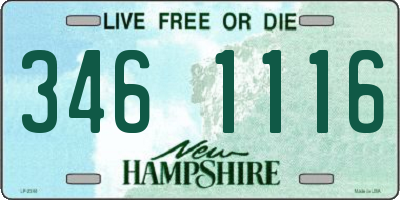 NH license plate 3461116