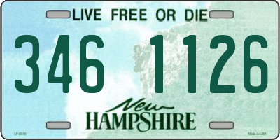NH license plate 3461126