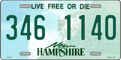 NH license plate 3461140