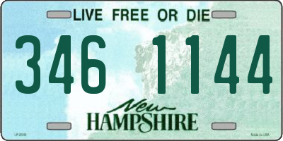 NH license plate 3461144