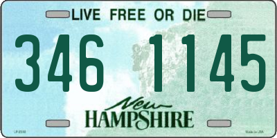 NH license plate 3461145