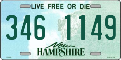 NH license plate 3461149