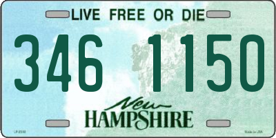 NH license plate 3461150