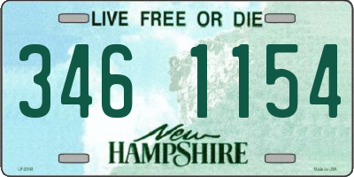 NH license plate 3461154