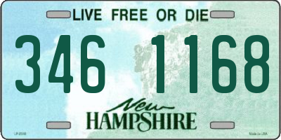 NH license plate 3461168