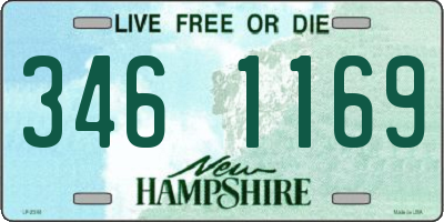 NH license plate 3461169