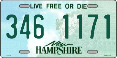 NH license plate 3461171