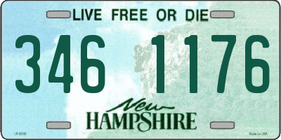NH license plate 3461176