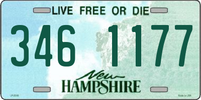 NH license plate 3461177
