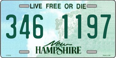NH license plate 3461197