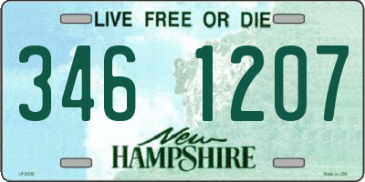 NH license plate 3461207