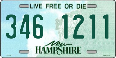 NH license plate 3461211