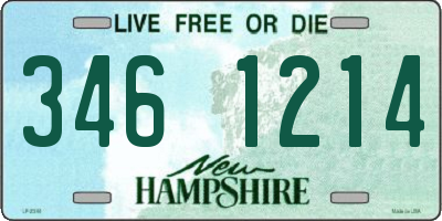 NH license plate 3461214