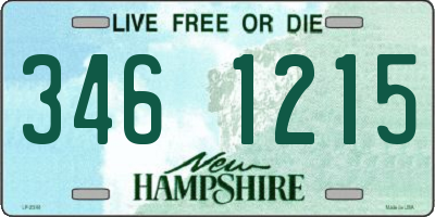NH license plate 3461215