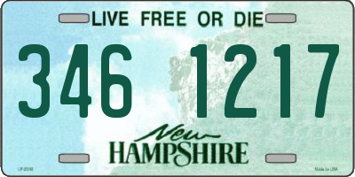 NH license plate 3461217