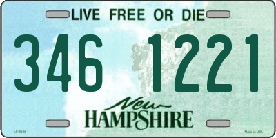 NH license plate 3461221