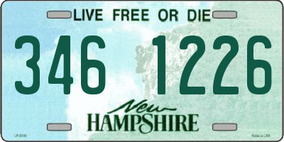 NH license plate 3461226