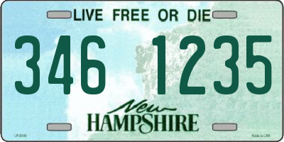 NH license plate 3461235