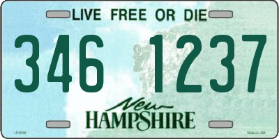 NH license plate 3461237