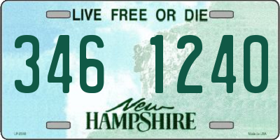 NH license plate 3461240
