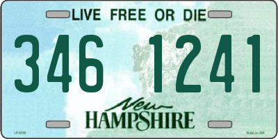 NH license plate 3461241
