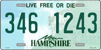 NH license plate 3461243