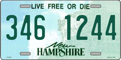 NH license plate 3461244