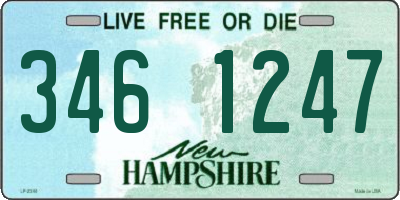NH license plate 3461247